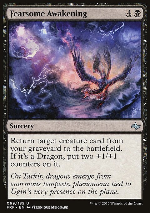 Fearsome Awakening, Fate Reforged #69, Magic: The Gathering card