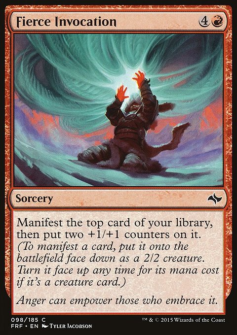 Fierce Invocation, Fate Reforged #98, Magic: The Gathering card