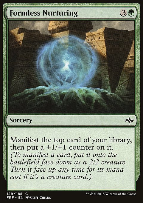 Formless Nurturing, Fate Reforged #129, Magic: The Gathering card