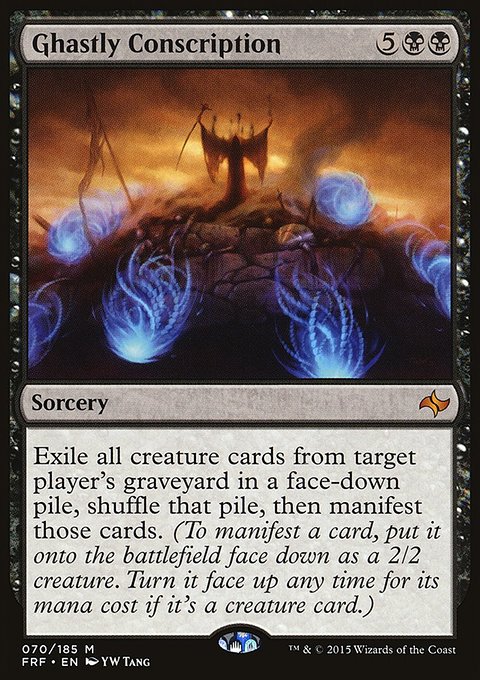 Ghastly Conscription, Fate Reforged #70, Magic: The Gathering card