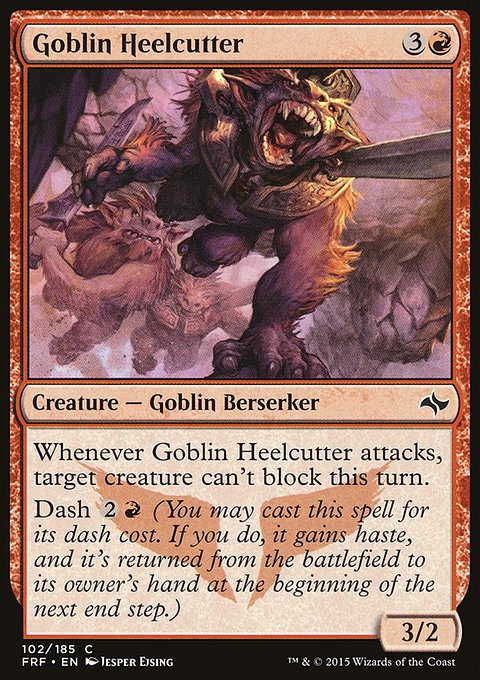 Goblin Heelcutter, Fate Reforged #102, Magic: The Gathering card