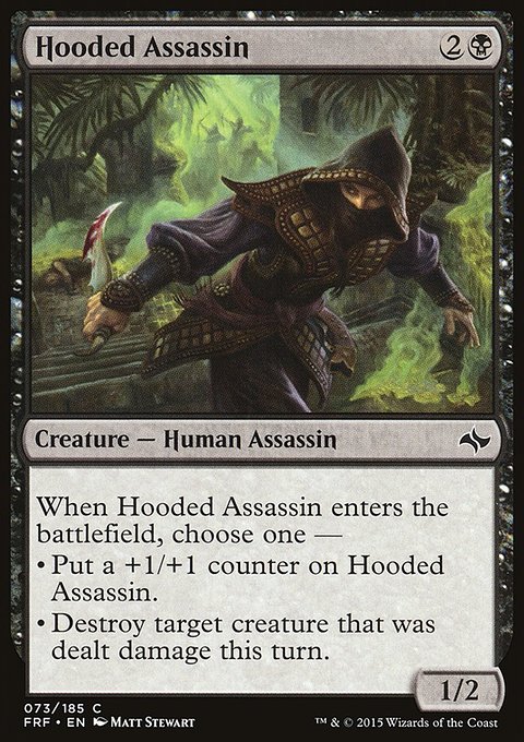 Hooded Assassin, Fate Reforged #73, Magic: The Gathering card