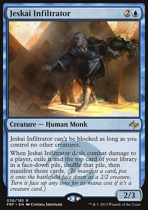 Jeskai Infiltrator, Fate Reforged #36, Magic: The Gathering card