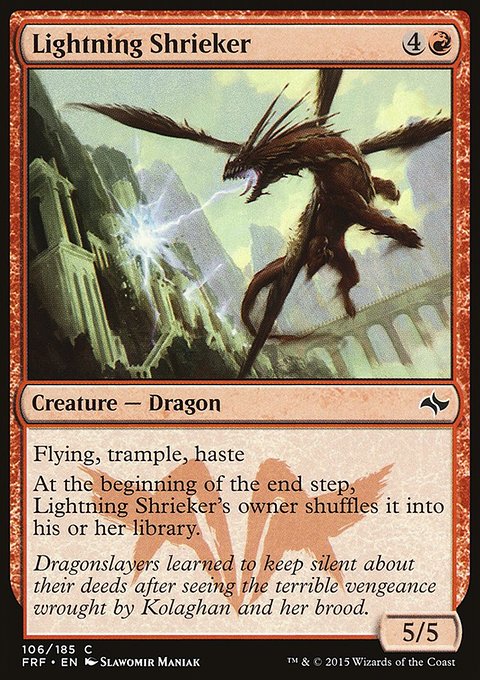 Lightning Shrieker, Fate Reforged #106, Magic: The Gathering card