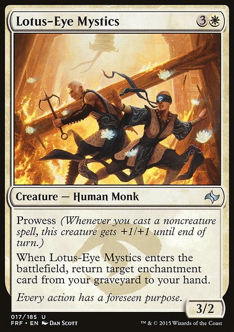 Lotus-Eye Mystics, Fate Reforged #17, Magic: The Gathering card