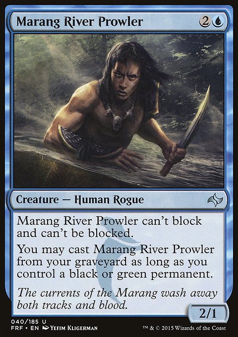 Marang River Prowler, Fate Reforged #40, Magic: The Gathering card