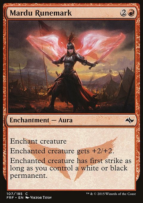 Mardu Runemark, Fate Reforged #107, Magic: The Gathering card
