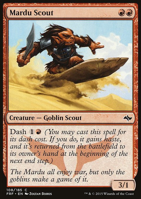 Mardu Scout, Fate Reforged #108, Magic: The Gathering card