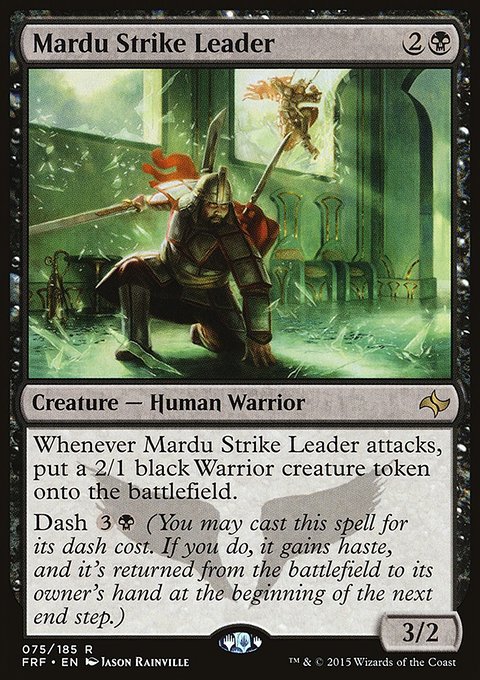 Mardu Strike Leader, Fate Reforged #75, Magic: The Gathering card