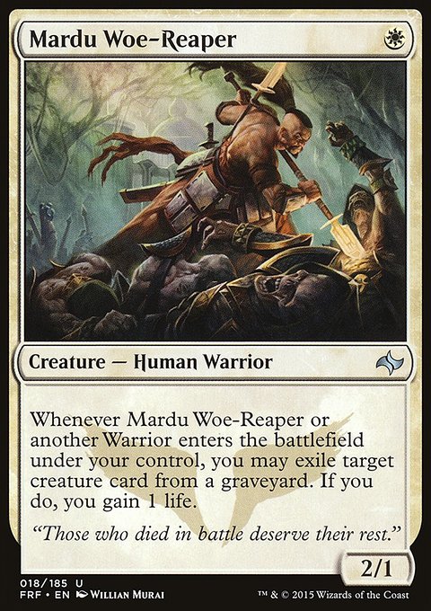 Mardu Woe-Reaper, Fate Reforged #18, Magic: The Gathering card
