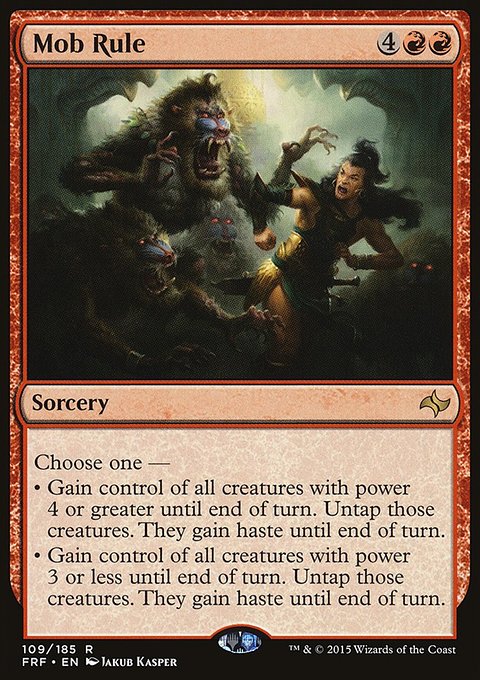 Mob Rule, Fate Reforged #109, Magic: The Gathering card