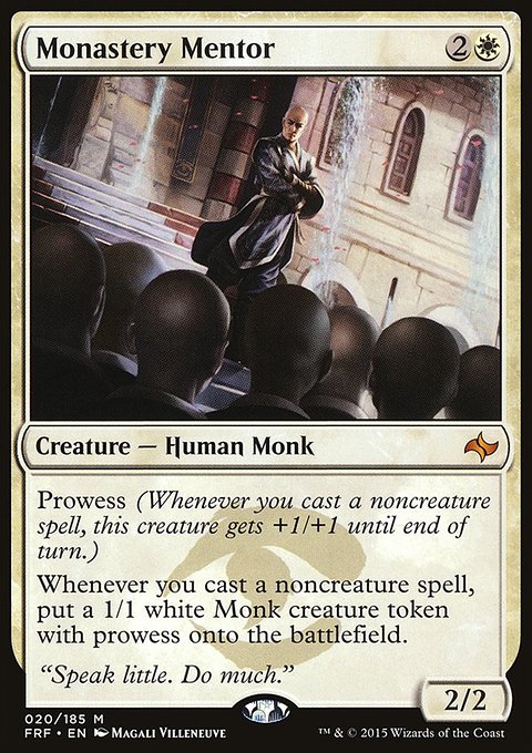Monastery Mentor, Fate Reforged #20, Magic: The Gathering card