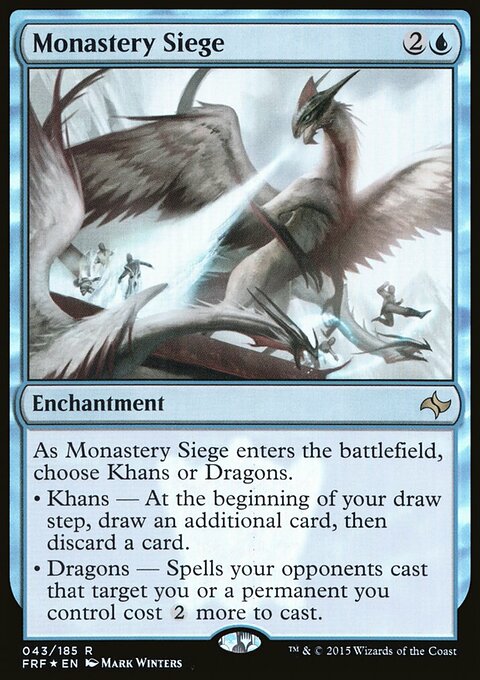 Monastery Siege, Fate Reforged #43★, Magic: The Gathering card