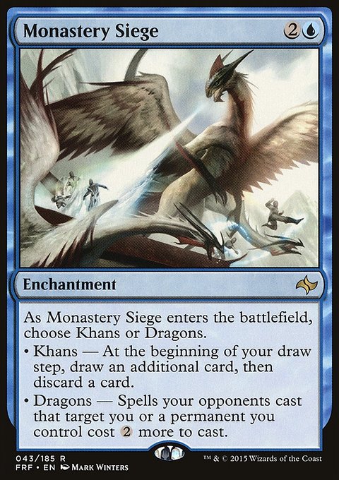 Monastery Siege, Fate Reforged #43, Magic: The Gathering card