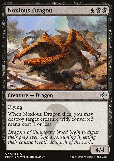 Noxious Dragon, Fate Reforged #77, Magic: The Gathering card