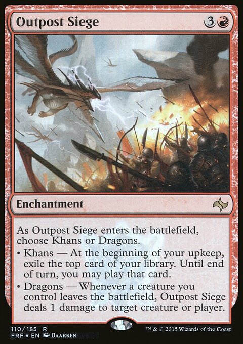 Outpost Siege, Fate Reforged #110★, Magic: The Gathering card