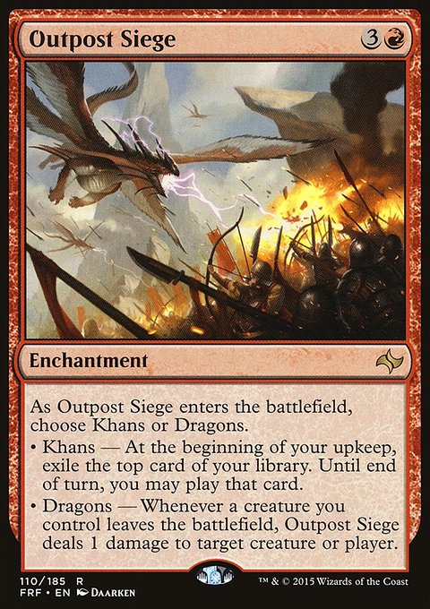 Outpost Siege, Fate Reforged #110, Magic: The Gathering card