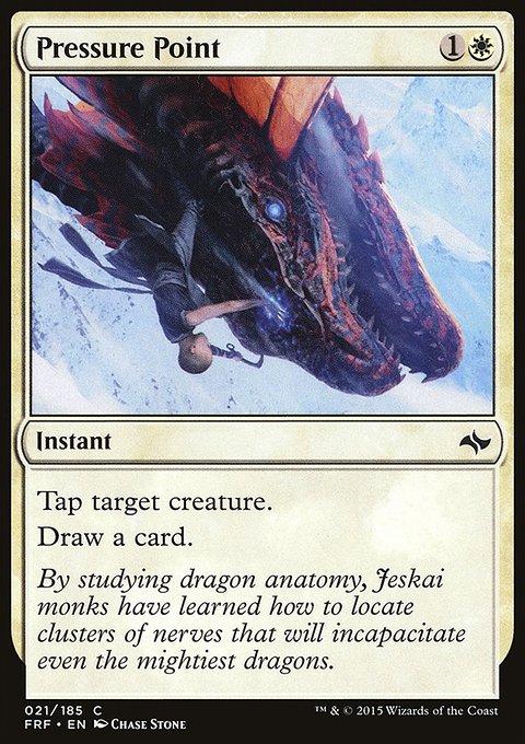 Pressure Point, Fate Reforged #21, Magic: The Gathering card