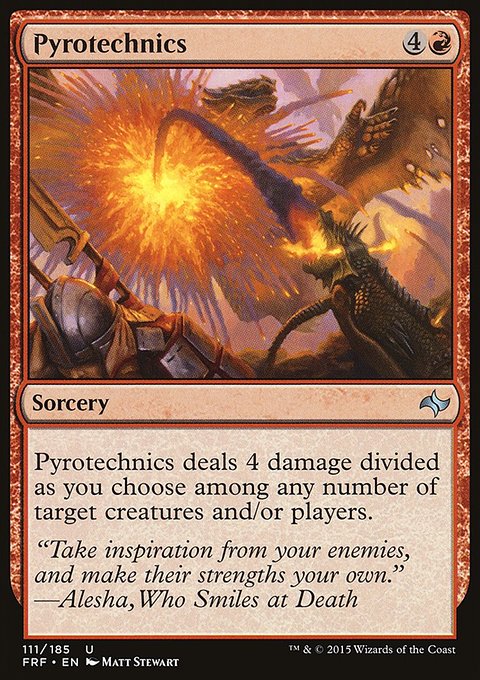 Pyrotechnics, Fate Reforged #111, Magic: The Gathering card