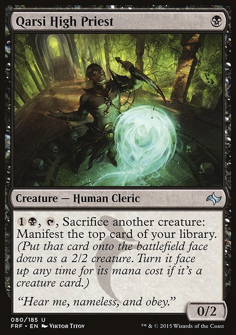 Qarsi High Priest, Fate Reforged #80, Magic: The Gathering card