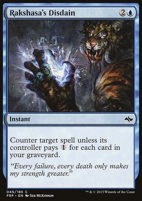 Rakshasa's Disdain, Fate Reforged #45, Magic: The Gathering card