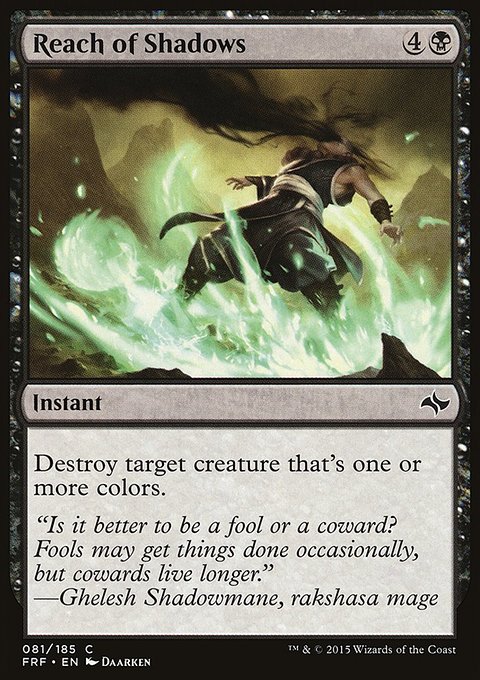 Reach of Shadows, Fate Reforged #81, Magic: The Gathering card