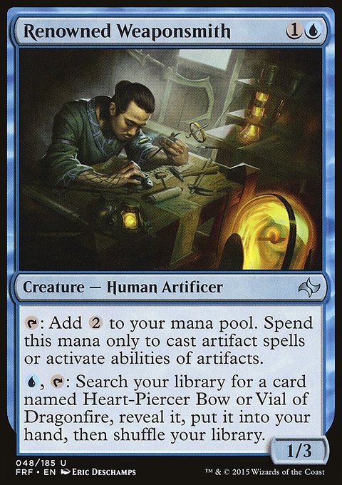 Renowned Weaponsmith, Fate Reforged #48, Magic: The Gathering card