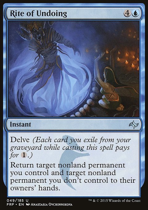 Rite of Undoing, Fate Reforged #49, Magic: The Gathering card