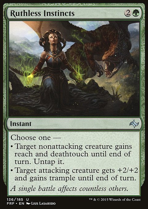 Ruthless Instincts, Fate Reforged #136, Magic: The Gathering card