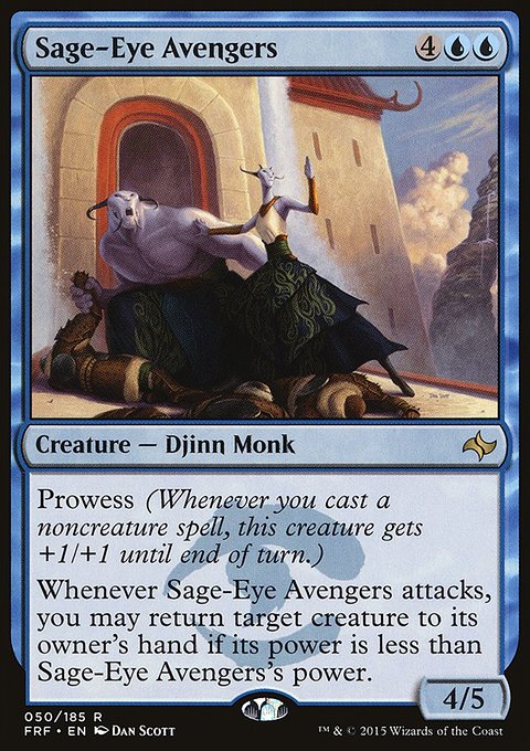 Sage-Eye Avengers, Fate Reforged #50, Magic: The Gathering card