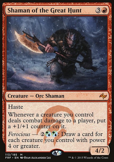 Shaman of the Great Hunt, Fate Reforged #113, Magic: The Gathering card