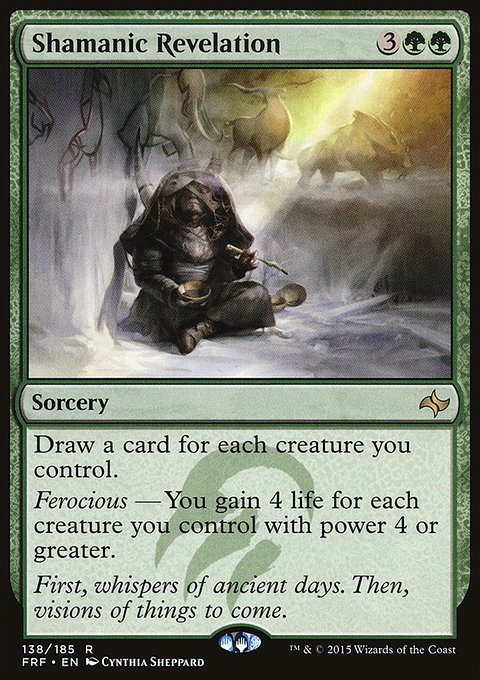 Shamanic Revelation, Fate Reforged #138, Magic: The Gathering card