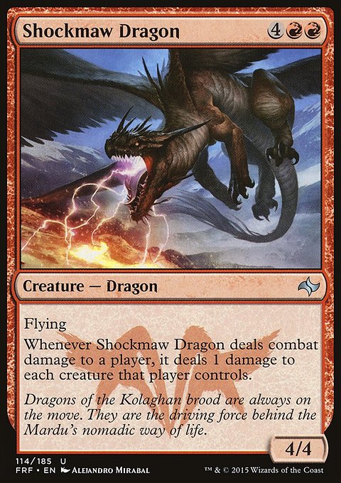 Shockmaw Dragon, Fate Reforged #114, Magic: The Gathering card