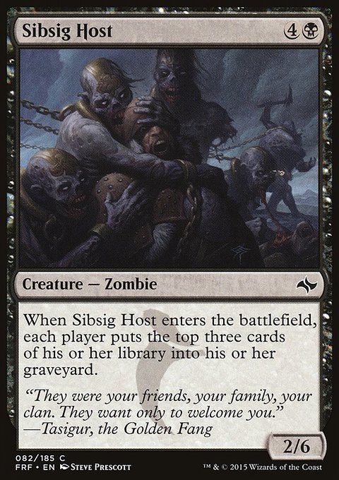 Sibsig Host, Fate Reforged #82, Magic: The Gathering card