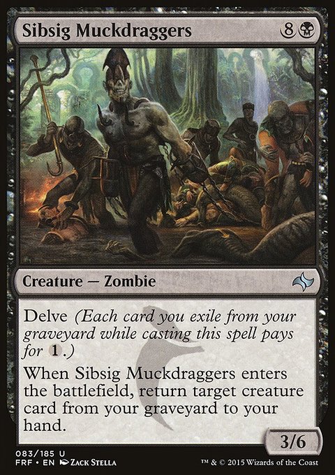 Sibsig Muckdraggers, Fate Reforged #83, Magic: The Gathering card