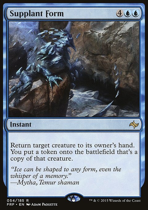 Supplant Form, Fate Reforged #54, Magic: The Gathering card
