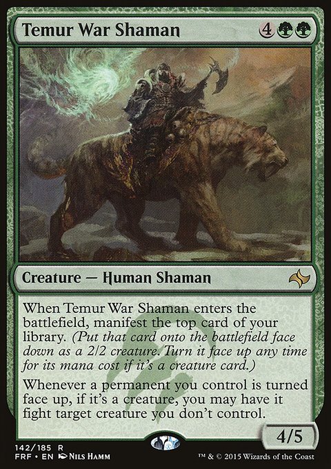 Temur War Shaman, Fate Reforged #142, Magic: The Gathering card
