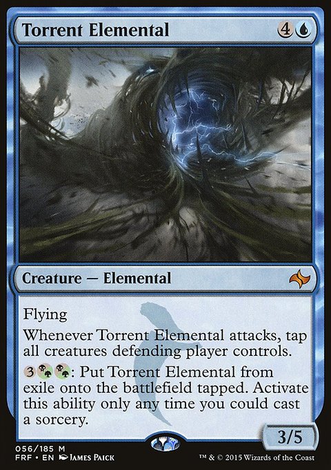 Torrent Elemental, Fate Reforged #56, Magic: The Gathering card