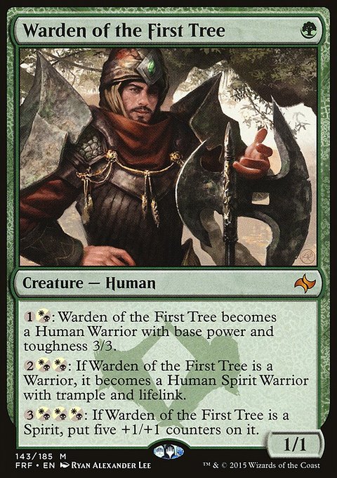 Warden of the First Tree, Fate Reforged #143, Magic: The Gathering card