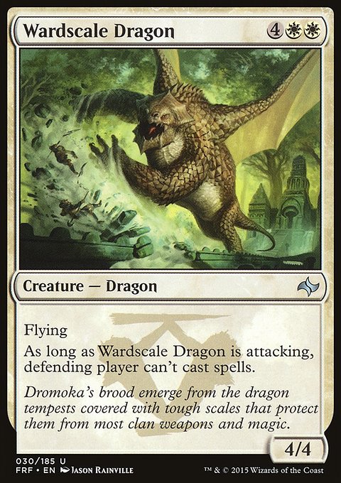 Wardscale Dragon, Fate Reforged #30, Magic: The Gathering card