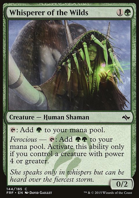 Whisperer of the Wilds, Fate Reforged #144, Magic: The Gathering card