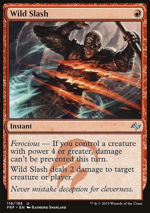 Wild Slash, Fate Reforged #118, Magic: The Gathering card