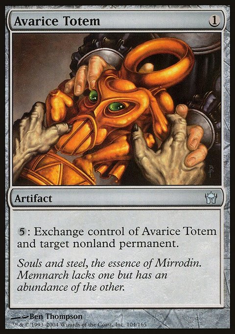 Avarice Totem, Fifth Dawn #104, Magic: The Gathering card