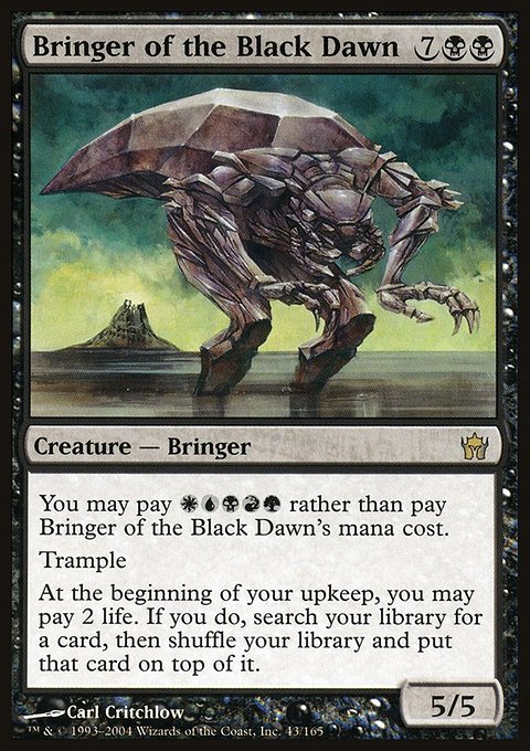 Bringer of the Black Dawn, Fifth Dawn #43, Magic: The Gathering card