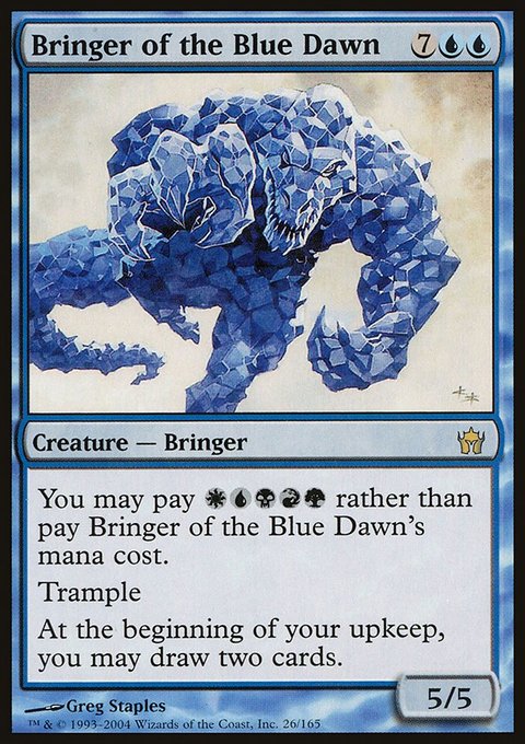Bringer of the Blue Dawn, Fifth Dawn #26, Magic: The Gathering card