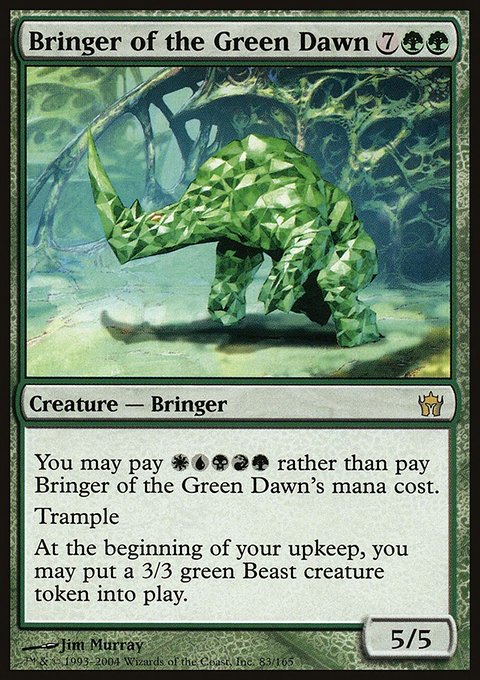 Bringer of the Green Dawn, Fifth Dawn #83, Magic: The Gathering card