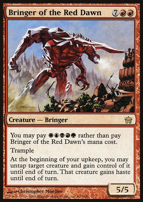 Bringer of the Red Dawn, Fifth Dawn #62, Magic: The Gathering card