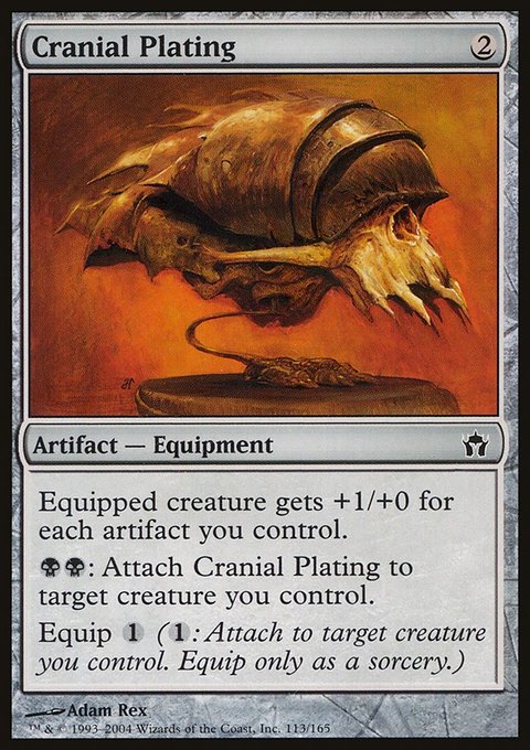Cranial Plating, Fifth Dawn #113, Magic: The Gathering card