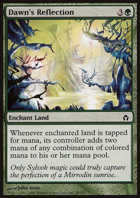 Dawn's Reflection, Fifth Dawn #85, Magic: The Gathering card