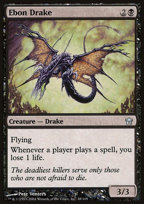 Ebon Drake, Fifth Dawn #48, Magic: The Gathering card